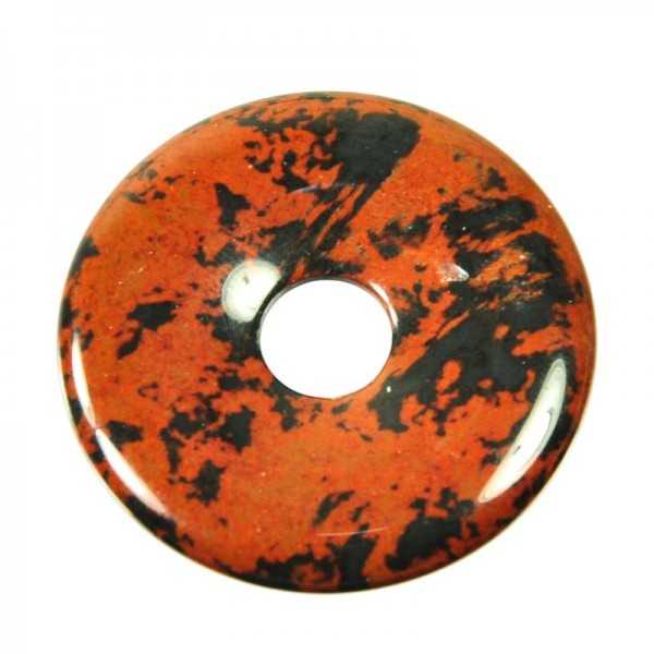 Mahogany obsidian donut 40