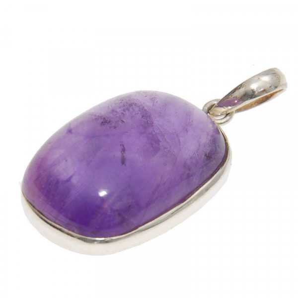 Amethyst Anhänger in Silberfassung