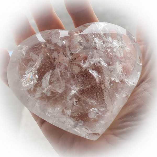 Bergkristall Herz Unikat Größe ca. 10 cm