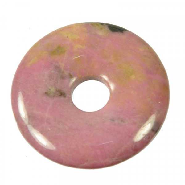 Rhodonit Donut Anhänger 3 cm