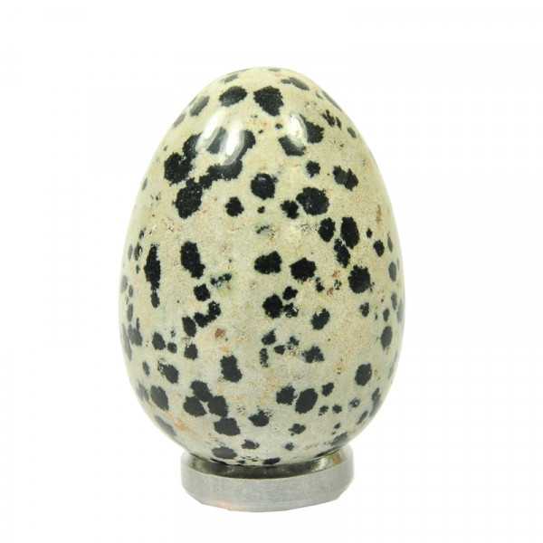 Dalmatian stone gemstone egg