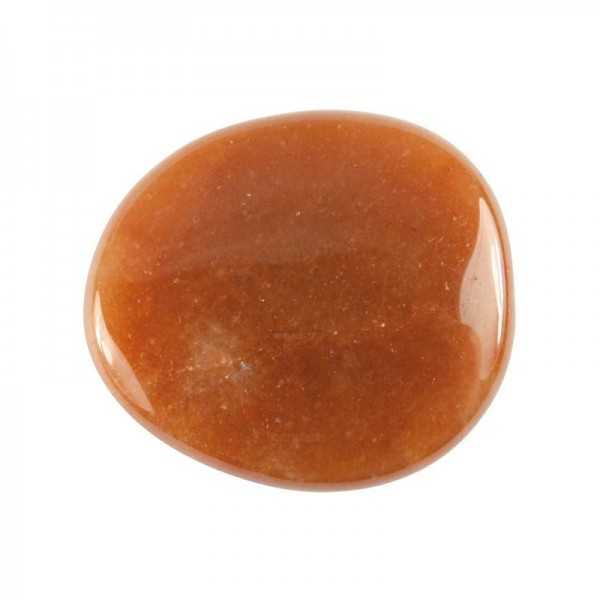 Aventurine orange disc stone