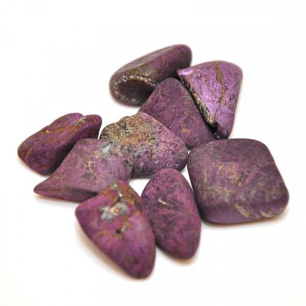 Purpurite tumbled stone