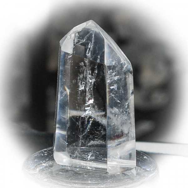Spitze aus Bergkristall 7 cm extrem klar