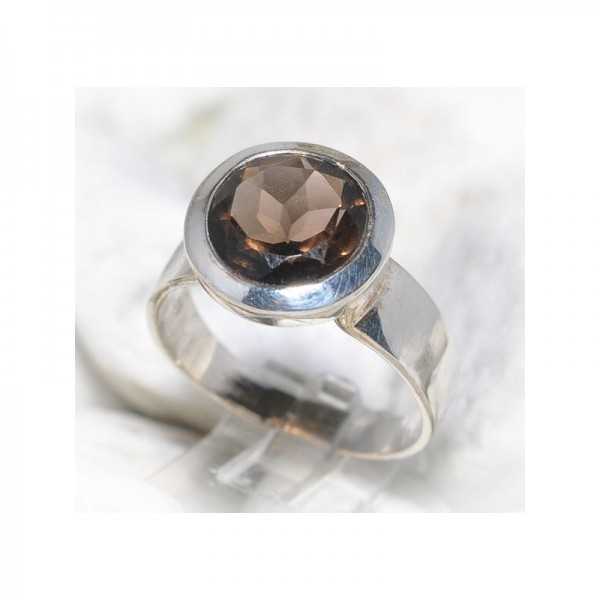 Smoky Quartz Ring round