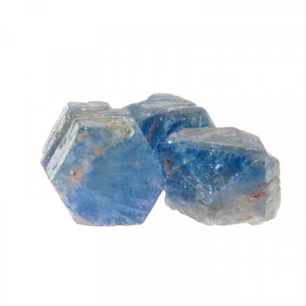 Saphir Kristall 3 Stück im Lot