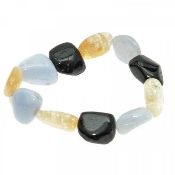 Armband aus Turmalin, Citrin, Chalcedon