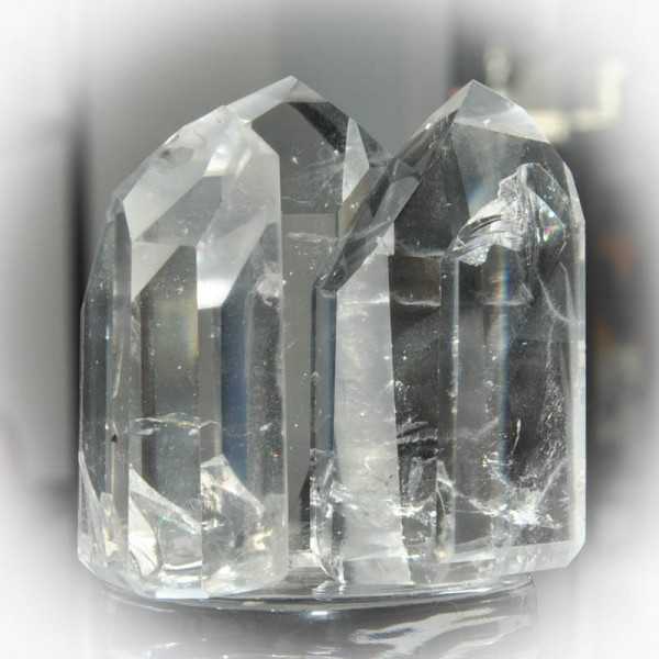 Bergkristall Spitzen im Lot - 3 Stück 7 cm