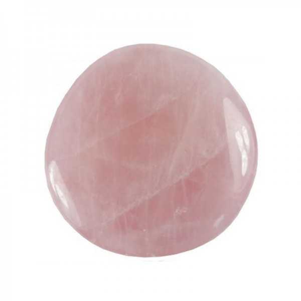Rose Quartz Disc Stone