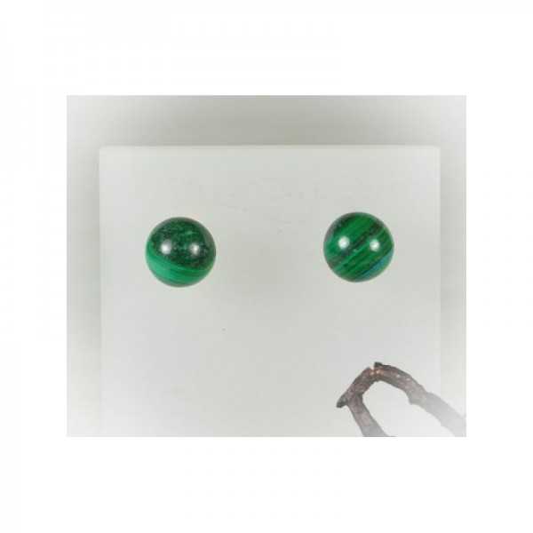 ear stud malachite