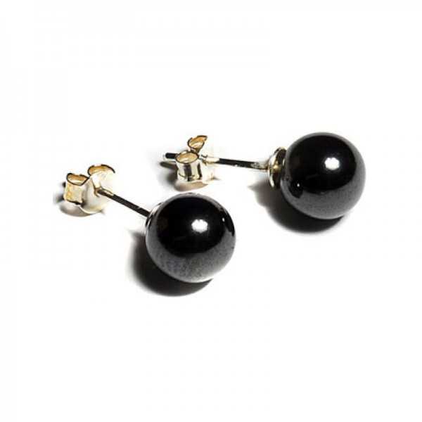 Ear stud /Haematite