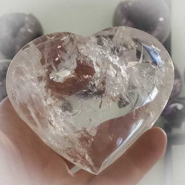 Bergkristall Herz 10 cm