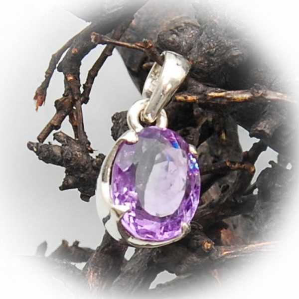 Schmuck Anhänger aus Amethyst, oval